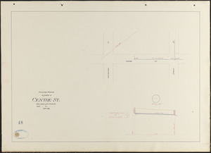 Plan and profile of sewer in Centre St.