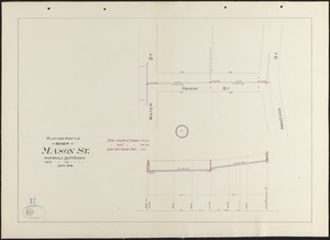 Plan and profile of sewer in Mason St.