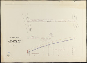 Plan and profile of sewer in Boehm St.