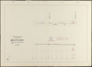 Plan and profile of sewer in Smith St.