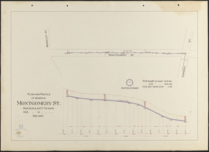 Plan and profile of sewer in Montgomery St.