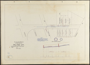 Plan and profile of sewer in Milton St.