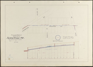 Plan and profile of sewer in Saratoga St.