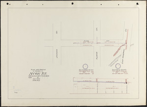 Plan and profile of sewer in Avon St.