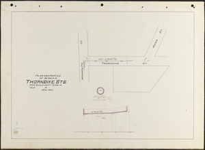 Plan and profile of sewer in Thorndike Sts.