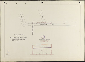 Plan and profile of sewer in Prospect St.