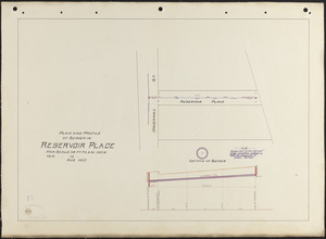 Plan and profile of sewer in Reservoir Place