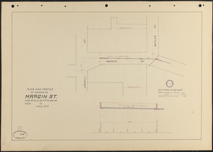 Plan and profile of sewer in Margin St.