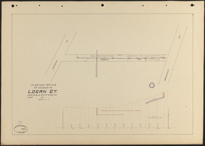 Plan and profile of sewer in Logan St.