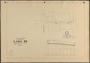 Plan and profile of sewer in Lake St.