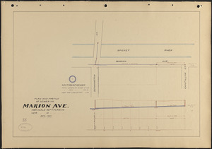 Plan and profile of sewer in Marion Ave.