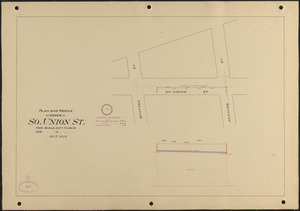 Plan and profile of sewer in So. Union St.