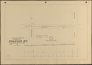 Plan and profile of sewer in Chester St.