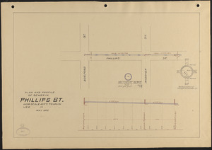 Plan and profile of sewer in Phillips St.