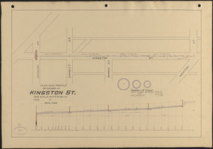 Plan and profile of sewer in Kingston St.