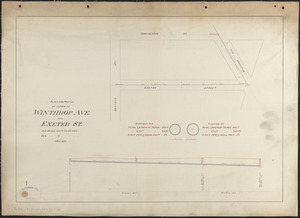 Plan and profile of sewer in Winthrop Ave. and Exeter St.
