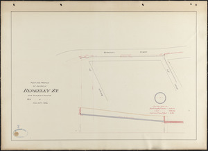 Plan and profile of sewer in Berkeley St.