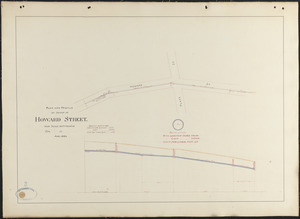Plan and profile of sewer in Howard Street