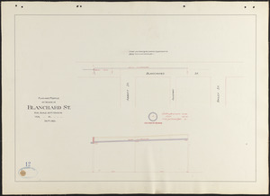 Plan and profile of sewer in Blanchard St.