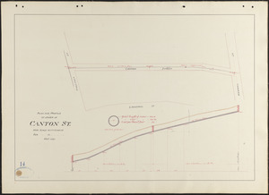 Plan and profile of sewer in Canton St.