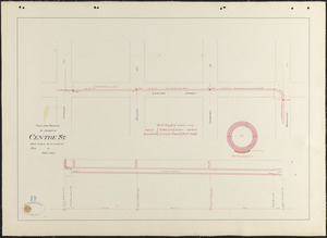 Plan and profile of sewer in Centre St.