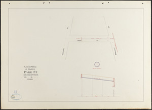 Plan and profile of sewer in Park St.