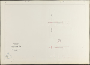 Plan and profile of sewer in Abbott St.