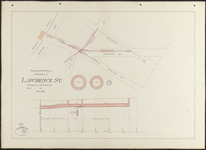 Plan and profile of sewer in Lawrence St.