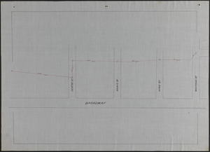 Plan of sewer along Broadway in Methuen