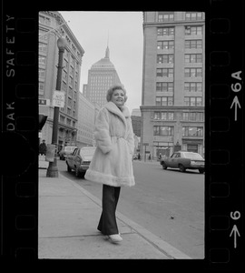 Dorothy Collins on Boston street