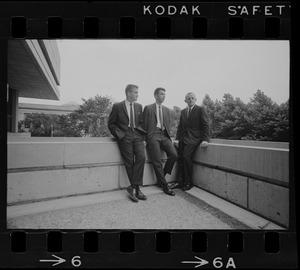 MIT scientists named as astronauts are Dr. Anthony W. England, left, Dr. William B. Lenoir, and Dr. Philip K. Chapman