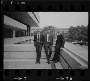 MIT scientists named as astronauts are Dr. Anthony W. England, left, Dr. William B. Lenoir, and Dr. Philip K. Chapman