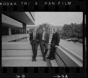 MIT scientists named as astronauts are Dr. Anthony W. England, left, Dr. William B. Lenoir, and Dr. Philip K. Chapman