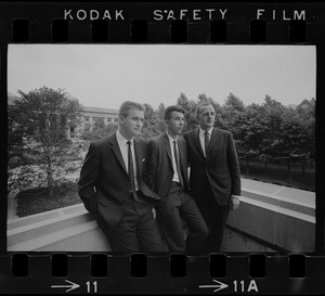 MIT scientists named as astronauts are Dr. Anthony W. England, left, Dr. William B. Lenoir, and Dr. Philip K. Chapman