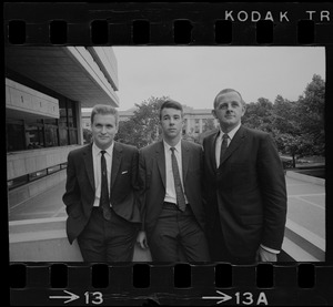 MIT scientists named as astronauts are Dr. Anthony W. England, left, Dr. William B. Lenoir, and Dr. Philip K. Chapman