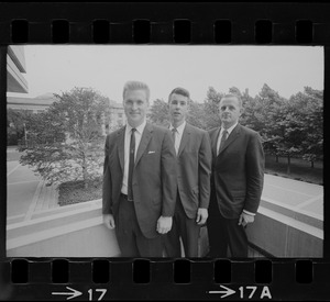 MIT scientists named as astronauts are Dr. Anthony W. England, left, Dr. William B. Lenoir, and Dr. Philip K. Chapman