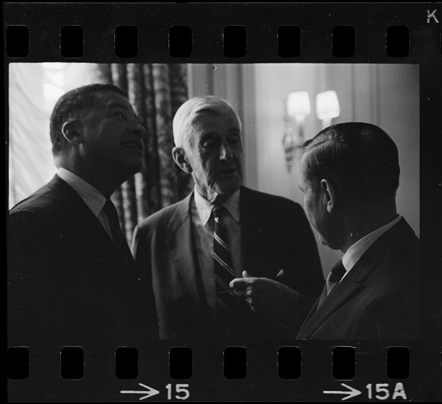 Sen. Edward Brooke, Sen. Leverett Saltonstall, and Gov. John Volpe