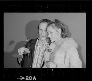 Lyle Jenkins and Elisabeth Neumann at press conference following her release from prison in East Germany