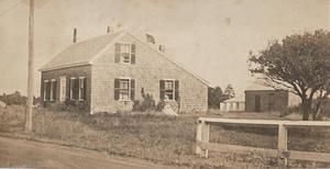 Chase house before porch, dormer and covered entrance added, West Yarmouth, Mass.