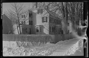 Marblehead, house exterior, snow