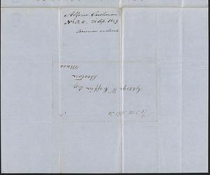 Alfred Cushman to George Coffin, 28 April 1849