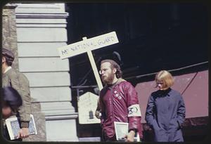 Demonstration against use of National Guard against rioters in Roxbury, Old City Hall, Boston