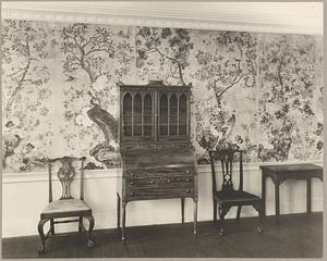 Boston, Museum of Fine Arts, Department of Decorative Arts, American Gallery, Chinese wallpaper