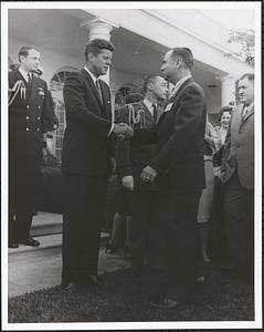 James M. Burt and President John F. Kennedy