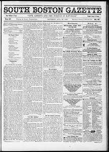 South Boston Gazette, August 24, 1850