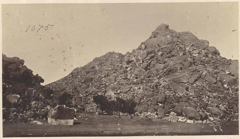 Temple ruins at the foot of Kauvadol Hill, Gaya District, India