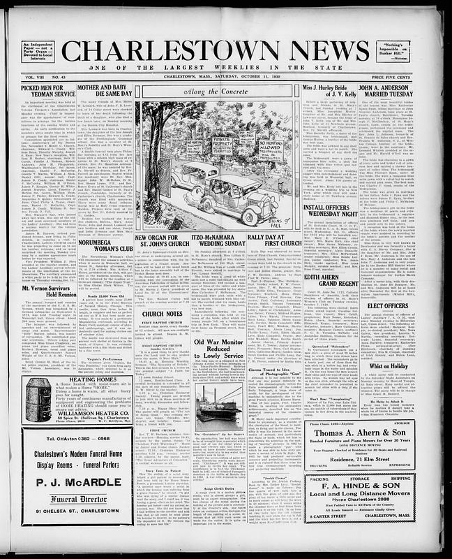The Charlestown News Digital Commonwealth