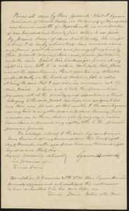 Deed, Lyman Brainerd to Josiah Snow, April 27, 1837