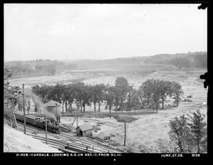 Wachusett Reservoir, Section 10, looking southeasterly from square 14, Oakdale, West Boylston, Mass., Jun. 27, 1903