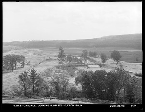 Wachusett Reservoir, Section 10, looking southerly from square 14, Oakdale, West Boylston, Mass., Jun. 27, 1903